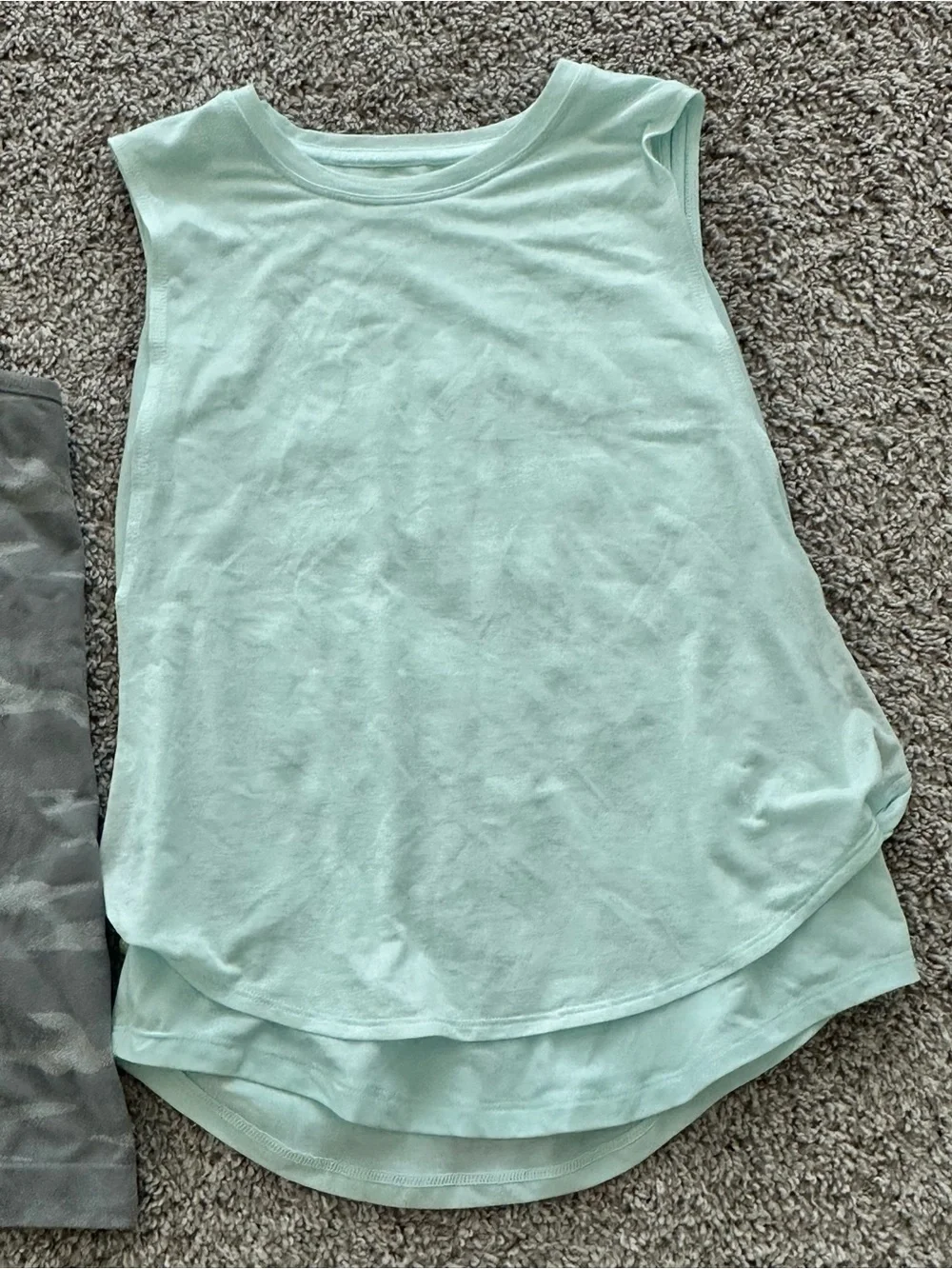 Athleta Girl Tank Bundle, Size L/12 — Camo & Mint